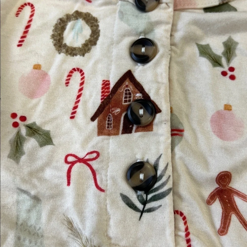 Lou Lou & co buddy holiday pajamas 12-24 months gingerbread Christmas 2 piece